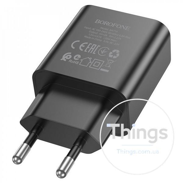 Home Charger 20W PD Borofone BA71A &mdash; Black К2-000073749 фото