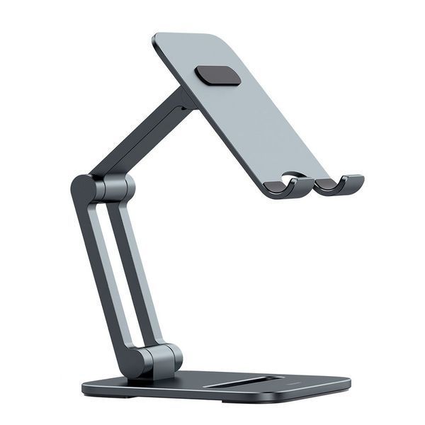 Підставка для телефону та планшета Baseus (LUSZ000013) Desktop Biaxial Foldable Metal Grey К2-000073944 фото