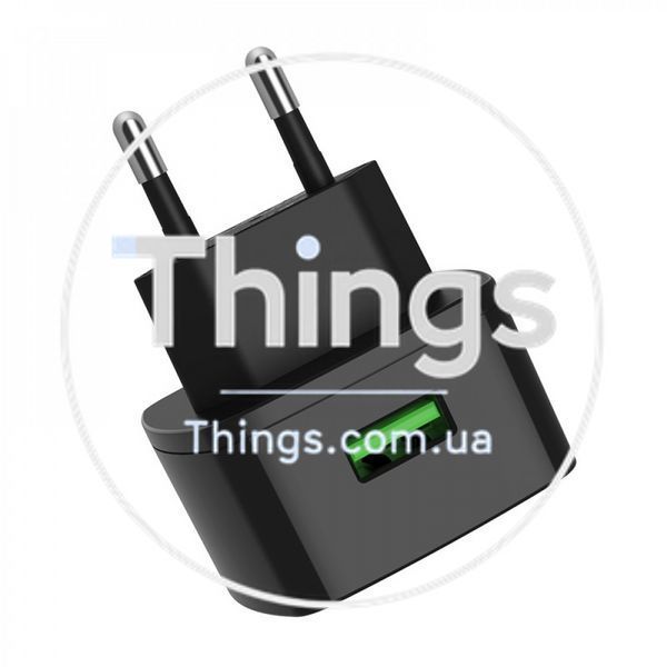 Home Charger | 18W | QC3.0 | USB C Cable (1m) &mdash; Hoco C70A &mdash; Black K2-000068586 фото