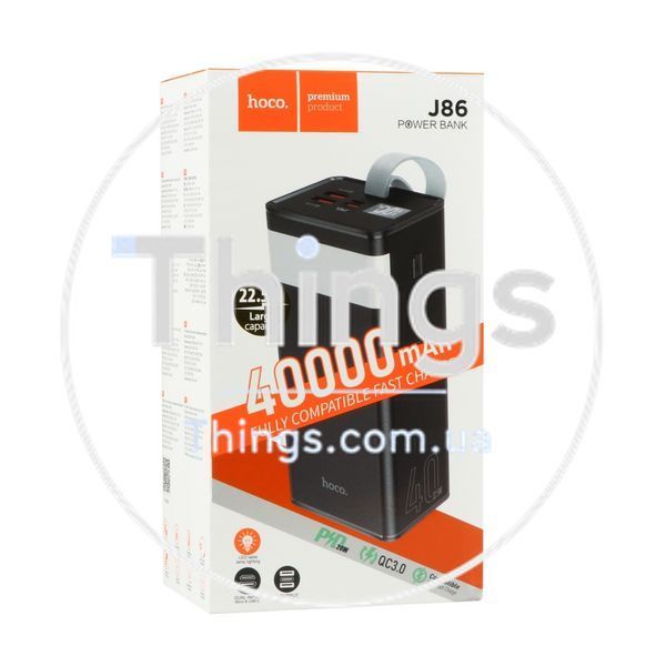 Універсальна Мобільна Батарея Power Bank Hoco J86 Powermaster 22.5W fully compatible 40000 mAh Од1-00037882 фото