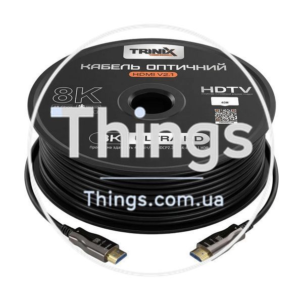 Кабель HDMI V2.1 оптичний 40м Trinix (AOC-HDMI8k-40m) K3-74-00158 фото