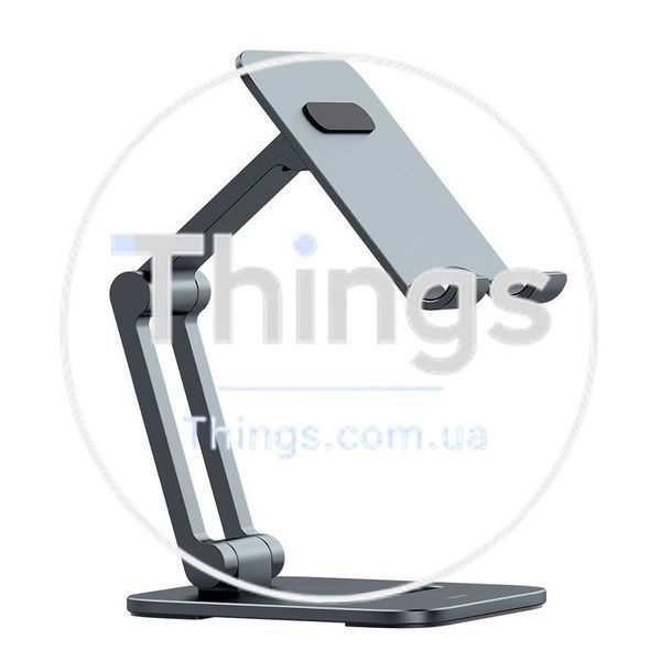 Підставка для телефону та планшета Baseus (LUSZ000013) Desktop Biaxial Foldable Metal Grey К2-000073944 фото