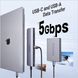 USB-C хаб UGREEN CM195 7-в-1 &mdash; 4K HDMI, PD 100 Вт, USB-A/USB-C 5 Гбіт/с, SD/microSD, для MacBook та iPad, Space Gray K1-000794 фото 5