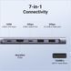 USB-C хаб UGREEN CM195 7-в-1 &mdash; 4K HDMI, PD 100 Вт, USB-A/USB-C 5 Гбіт/с, SD/microSD, для MacBook та iPad, Space Gray K1-000794 фото 2