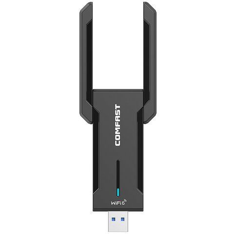 WiFi-USB адаптер COMFAST WiFi, 5374Мбіт/с, 2,4 ГГц, 5 ГГц, 6 ГГц РР-CF-972AX фото