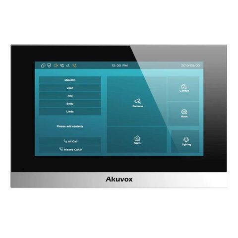 Відеодомофон 7&rdquo; Akuvox C313N Silver SIP Linux K3-87-00061 фото