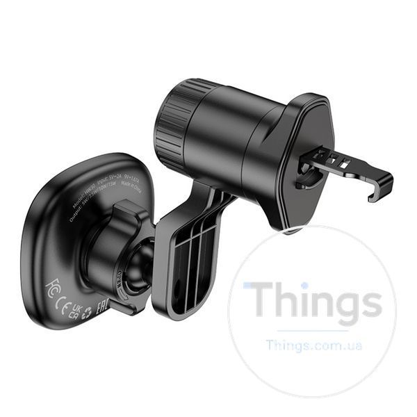 Автотримач Hoco HW30 4.5-7.0 inch Magnetic Ring Wireless 15W Од1-00046618 фото