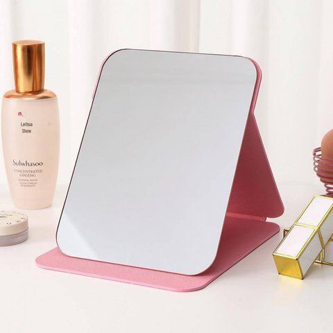 Зеркало с LED подсветкой Folding makeup mirror 806 &mdash; Pink K2-000080200 фото