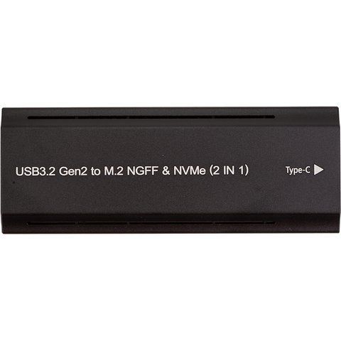 Зовнішня кишеня PowerPlant для SSD M.2 PCIe NGFF/NVMe USB3.2, 20Gbps, RGB HC380527 фото