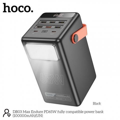 Універсальна Мобільна Батарея Power Bank Hoco Універсальна Мобільна Батарея Power Bank Hoco DB49 Action 22.5W fully compatible with light 100000 mAh Од1-00046777 фото