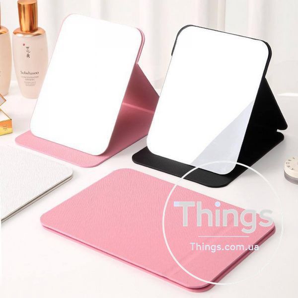 Зеркало с LED подсветкой Folding makeup mirror 806 &mdash; Pink K2-000080200 фото