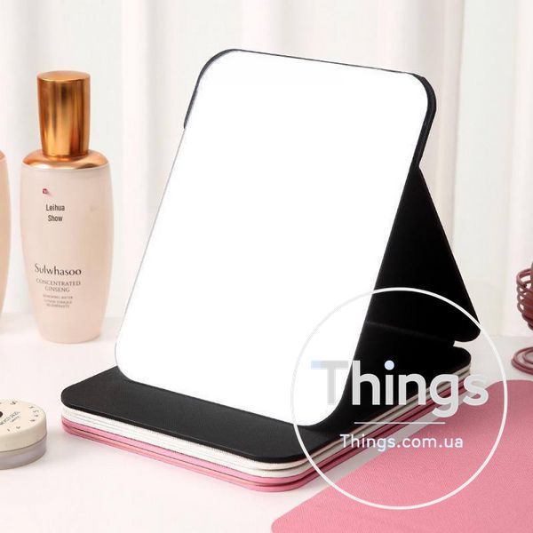 Зеркало с LED подсветкой Folding makeup mirror 806 &mdash; Pink K2-000080200 фото