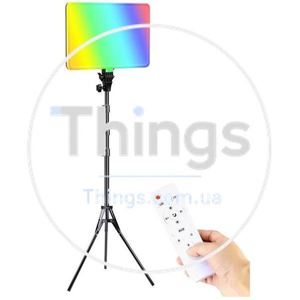 Лампа видеосвет LED RGB PM26 23x16 cm 96 Lights 2700K-6000K Remote USB + Adapter inside К2-000073791 фото