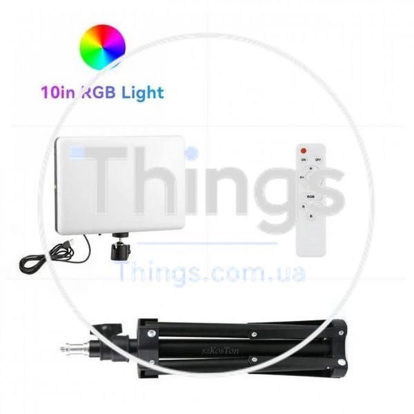 Лампа видеосвет LED RGB PM26 23x16 cm 96 Lights 2700K-6000K Remote USB + Adapter inside К2-000073791 фото