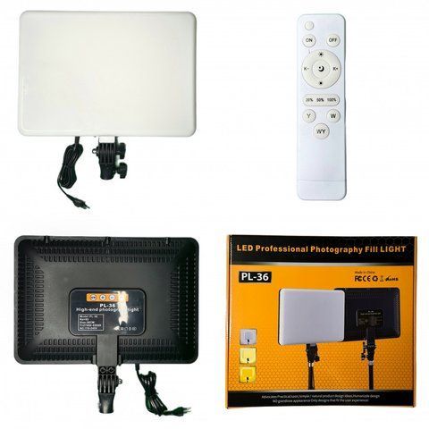 Лампа видеосвет LED PL-36 36x25 cm 448 Lights 2700K-6500K Remote Adapter Inside К2-000073792 фото
