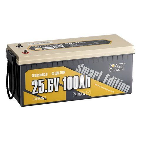 Акумуляторна батарея літій-залізо-фосфатна з Bluetooth 25.6В 100А*год LiFePO4 Power Queen P24V100-100-BASIC-BT-8-A160 K3-44-00524 фото
