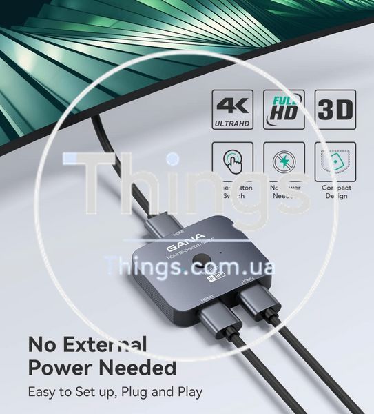 Разветвитель Сплиттер Свич HDMI 2.1 8K @ 60Hz 4K @ 120Hz, HDMI 2.1 Switch K1-000170 фото