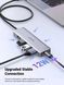 USB-хаб Ugreen CM219 USB Type-C to USB 3.0 концентратор портативний тонкий 4-портовий 60СМ (15394) K1-000587 фото 2