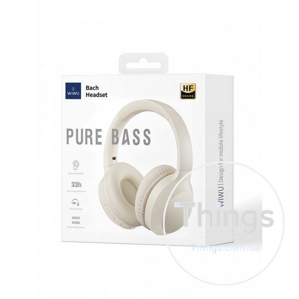 Навушники Bluetooth &mdash; WiWU TD-01 Bach &mdash; White К2-000077943 фото