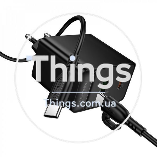 Home Charger 65W PD QC3.0 C to C Cable (1m) Borofone BAS17A K2-000083236 фото