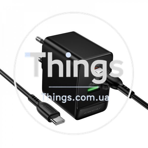 Home Charger 65W PD QC3.0 C to C Cable (1m) Borofone BAS17A K2-000083236 фото