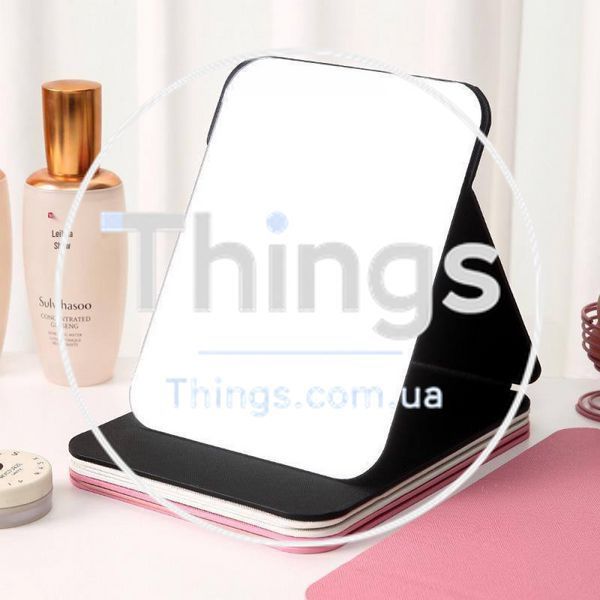 Зеркало с LED подсветкой Folding makeup mirror 806 &mdash; White K2-000080200 фото