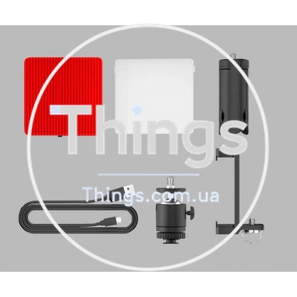 Накамерный видеосвет LED &mdash; HF-64B (500 LM/3200K-5600K/LED 64 PCS/Battery 1500 mah) Led Display/Type-c К2-000079399 фото