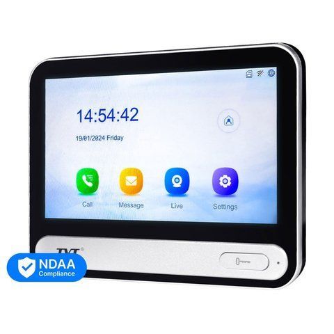 IP-відеодомофон з WiFi 7" TVT TD-E2137-PE/TP/WF Black K3-82-00404 фото