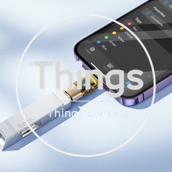 Adapter Lightning To USB C Hoco UA36A &mdash; Black К2-000080864 фото