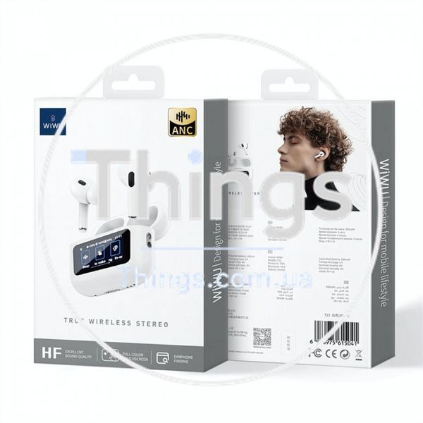 Bluetooth гарнітура TWS Wiwu T22 К2-000081377 фото