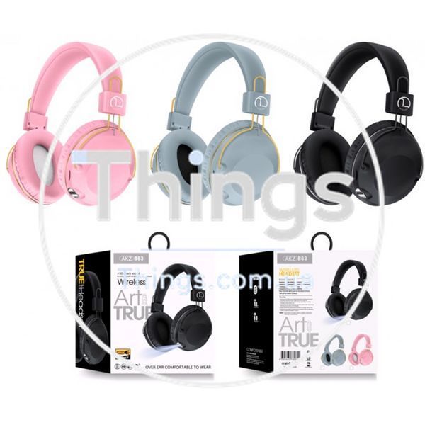 Навушники Bluetooth AKZ-B63 &mdash; Black К2-000075839 фото