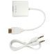 Переходник HDMI - VGA+AU White К2-000045517 фото 1