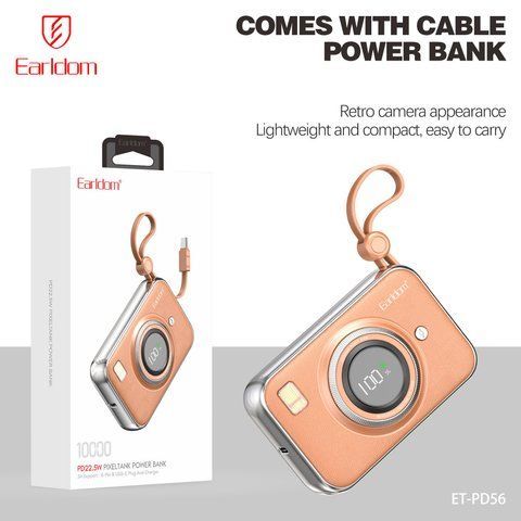Power Bank 10000 mAh &mdash; Earldom ET-PD56 &mdash; Brown K2-000083381 фото