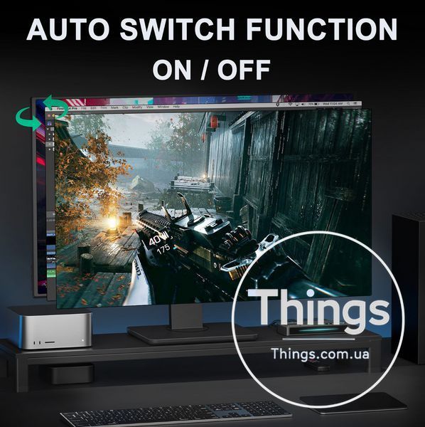 Свіч, комутатор AVIDGRAM 3 IN 1 OUT HDMI 2.1 Switch 8K 60Hz 4k 120Hz K1-000225 фото