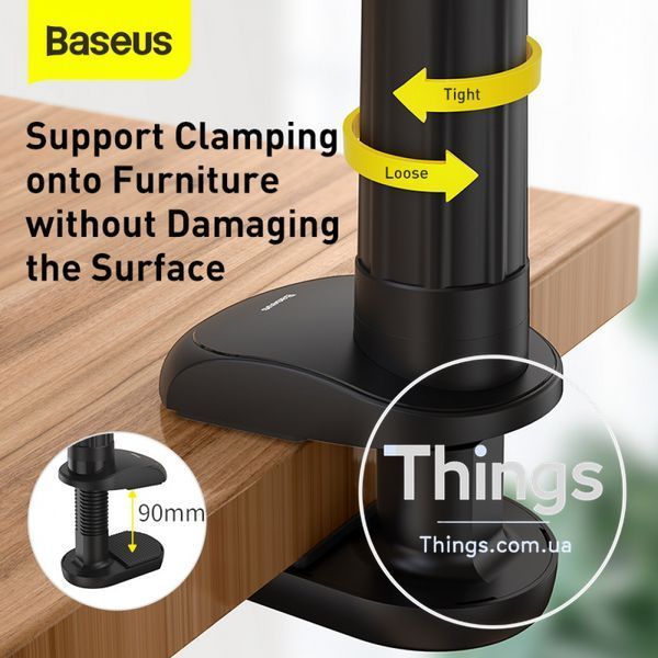 Lazy Phone Holder Baseus (LUZQ00001) Otaku Life Rotary Adjustment Pro &mdash; LUZQ000012 Grey К2-000078313 фото