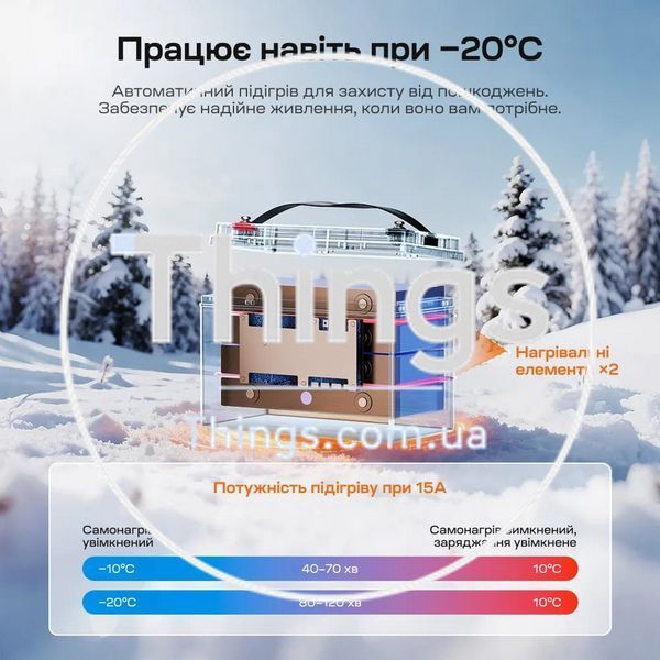 Акумуляторна батарея літій-залізо-фосфатна з Bluetooth та підігрівом стартерна / тягова 12.8В 165А*год LiFePO4 LiTime Dual Purpose L12V165-150-DP-BT-CCA1K2-4-A100 K3-44-00532 фото