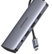 Док-станція Хаб Ugreen CM179 USB 3.0 Type-C HDMI VGA TRS RJ-45 SD TF PD Gray 4K K1-000128 фото 2