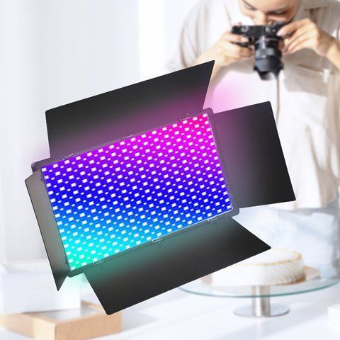 Лампа видеосвет LED Pro 600 RGB I panel light I 2 battery(4400mAh) I charger I carry bag I Remote К2-000081126 фото