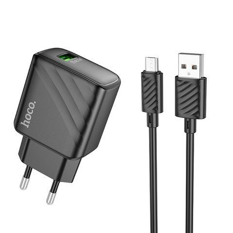 Мережевий Зарядний Пристрій Hoco CS21A 1USB QC 18W+USB to Micro Од1-00041308 фото