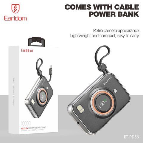 Power Bank 10000 mAh &mdash; Earldom ET-PD56 &mdash; Black K2-000083381 фото
