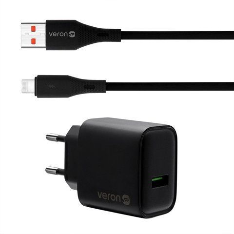 Home Charger | 18W | 1U | Lightning Cable (1m) &mdash; Veron VR-C15Q К2-000080383 фото