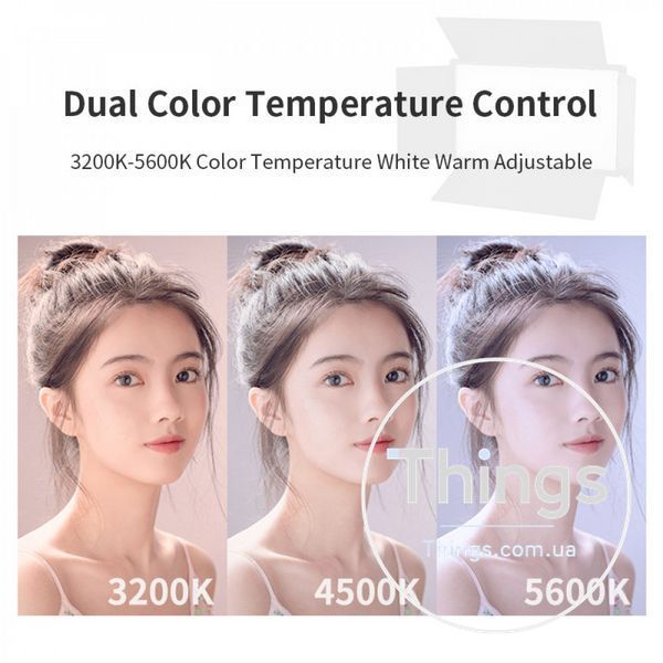 Лампа видеосвет LED Pro 600 RGB I panel light I 2 battery(4400mAh) I charger I carry bag I Remote К2-000081126 фото