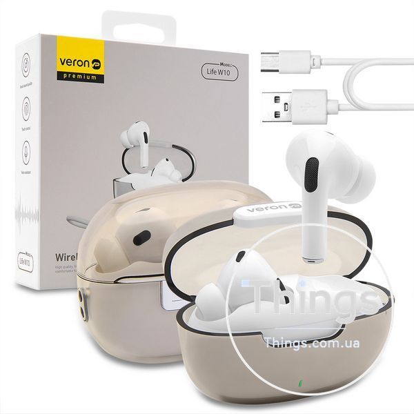 TWS Bluetooth Headset Veron W10 Life &mdash; Silver К2-000077718 фото
