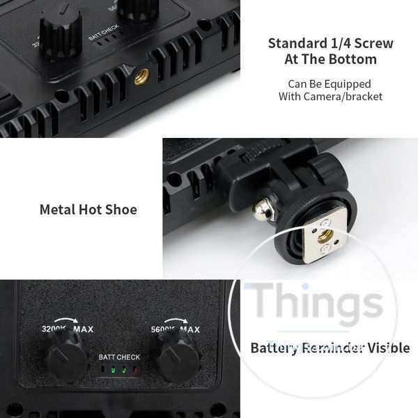Лампа видеосвет LED Pro 600 RGB I panel light I 2 battery(4400mAh) I charger I carry bag I Remote К2-000081126 фото