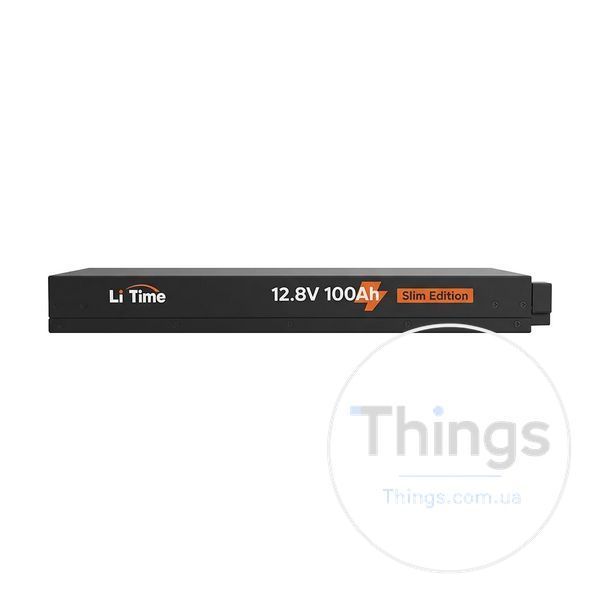 Акумуляторна батарея літій-залізо-фосфатна 12.8В 100А*год LiFePO4 LiTime Slim 12V100-100-SLIM-LTCP-4-SE100 ультратонка K3-44-00531 фото