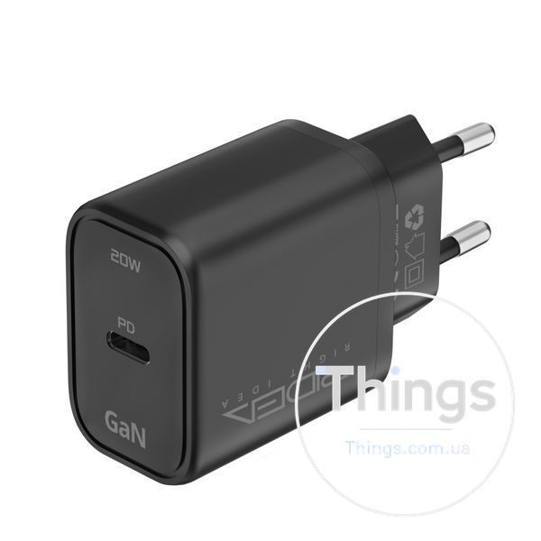 Мережевий Зарядний Пристрій Ridea RW-GaN20BC 20W Boost C PD&QC Од1-00049030 фото