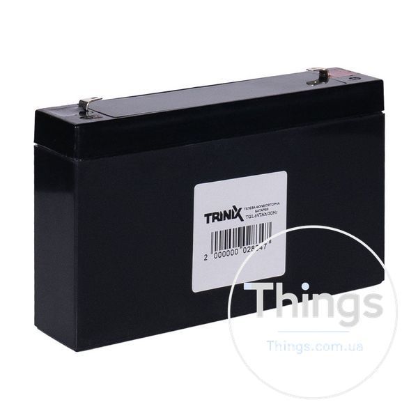 Акумуляторна батарея гелева 6В 7Аг Trinix TGL6V7Ah/20Hr GEL K3-44-00072 фото