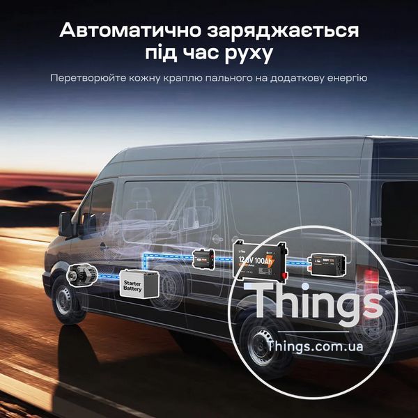 Акумуляторна батарея літій-залізо-фосфатна 12.8В 100А*год LiFePO4 LiTime Slim 12V100-100-SLIM-LTCP-4-SE100 ультратонка K3-44-00531 фото