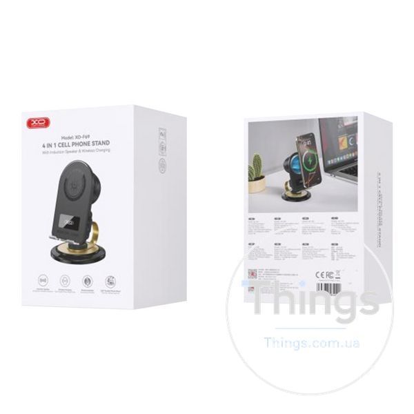 Настiльний Тримач XO F69+Bluetooth Speaker+Wireless 15W Од1-00047285 фото