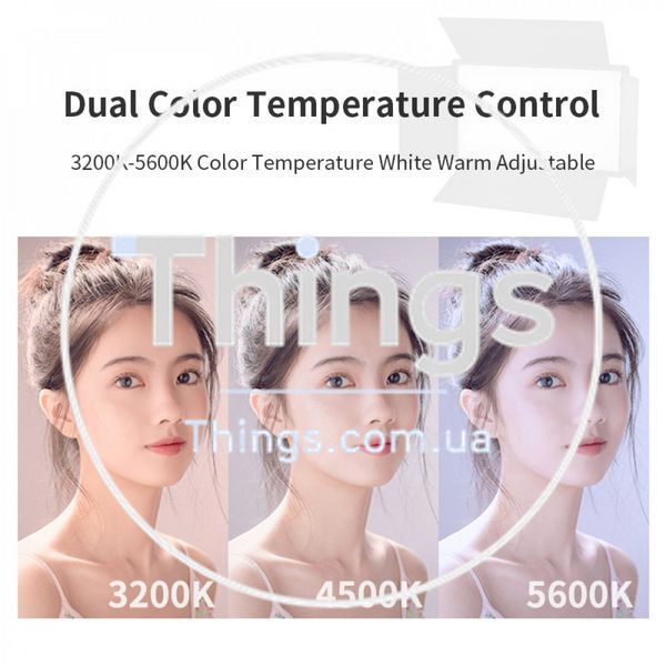 Лампа видеосвет LED Pro 600 RGB I panel light I 2 battery(4400mAh) I charger I carry bag I Remote К2-000081126 фото